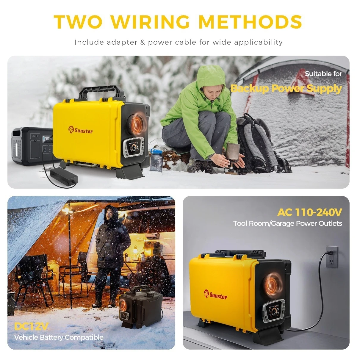 Sunster Portable Toolbox Parking Heater 8KW 12V/220V Diesel Air