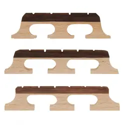 4 / 5 / 6 Strings Maple Ebony Standard Banjo Bridge, Wooden Banjo Saddle with standard banjo bridge size