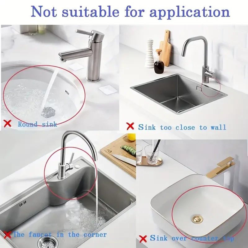 Faucet Mat Kitchen Faucet Splash Pad Bathroom Sink Guard 1 piece