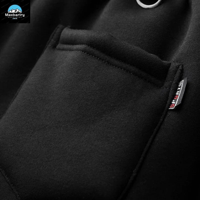 8XL Winter Lamb Wool Pants Men's Trousers Thickened Warm Drawstring Waist Casual Pants Men's Loose Gym Running Training Pants 3