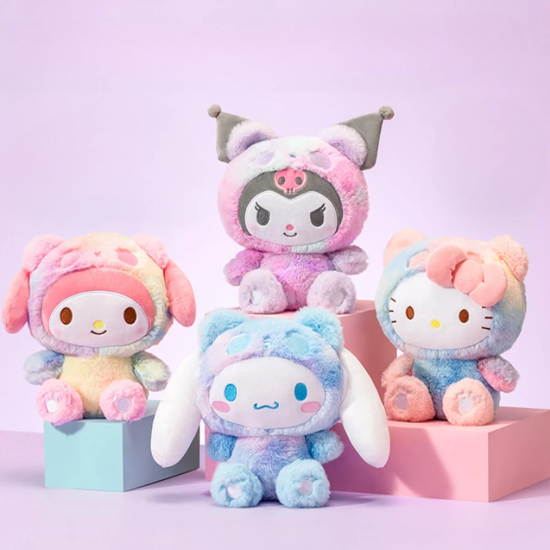 

Оригинальная Авторизованная серия Sanrio мультфильм Kuromi фантазия перекрестная одежда панда серия кукла Cinnamoroll плюшевая игрушка детский подарок