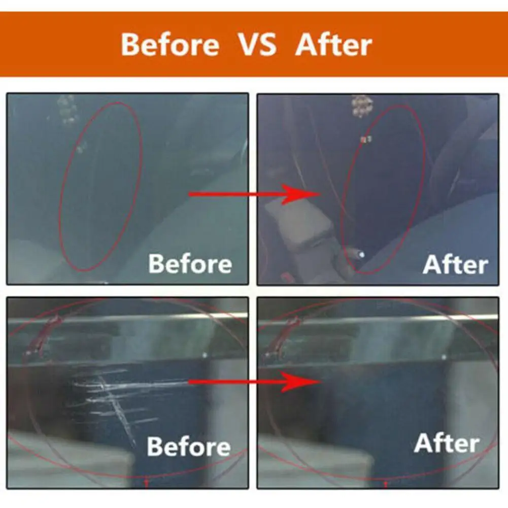 Car Scratch Remover Car Polishing Kit Cerium Oxide Scratch Repair Powder Paste 50g for Windshield Glass