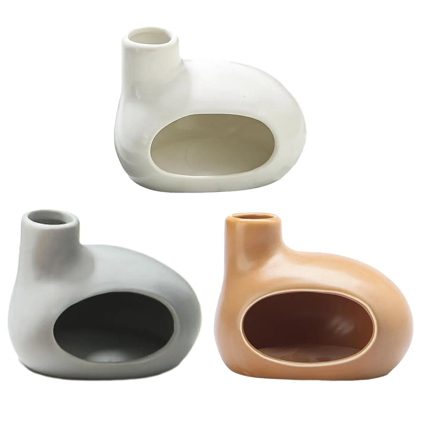 مبخرة السيراميك الرماد الماسك هدية مخروط البخور ال...