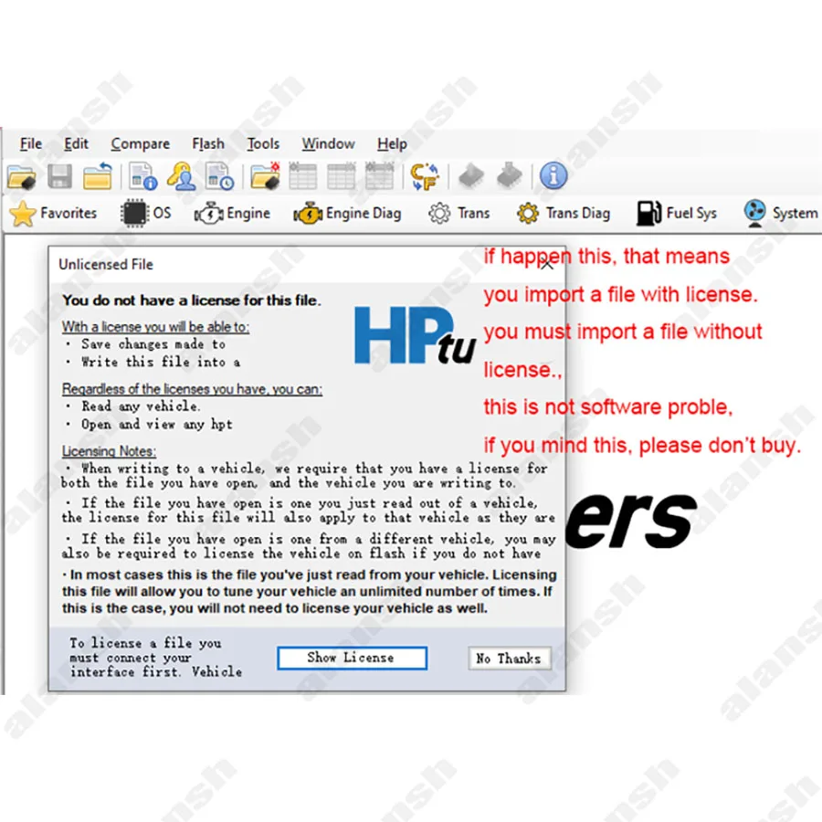 2024 Unlimited HP Tuners 5.1.58 with Keygen HPTuners for Multi Computers Suit for New Interface MPVI2 MPVI3
