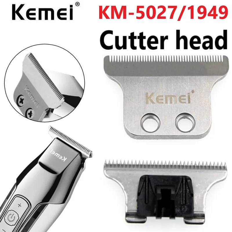 

Professional 2-Hole Double Wide Trimmer Blade Replaceable Cutter Head For Kemei KM-5027/1949 Hair Clipper with Screw without Oil