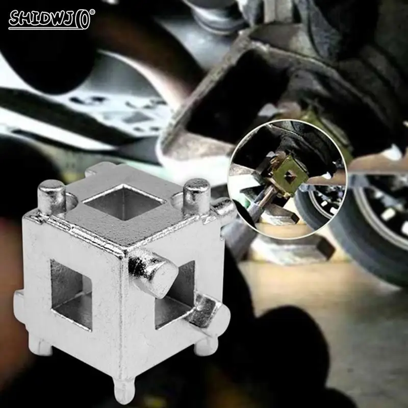 1 Pz Universale Auto Posteriore Freno A Disco Pinza Pistone Rewind/Wind Back Cube Tool 3/8 "Drive Strumenti Di Ricambio