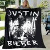 3D Justin Bieber printing blanket children's warm blanket Picnic blanket soft and comfortable blanket Home travel blanket 4