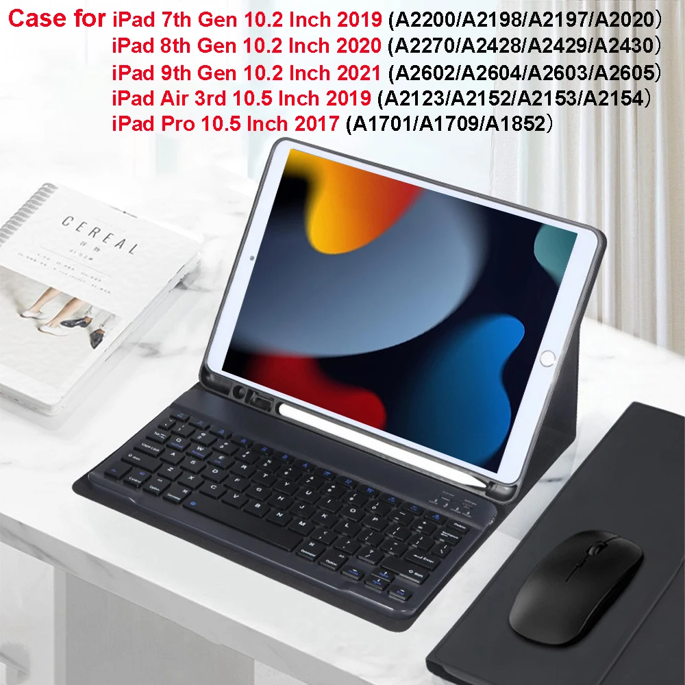 Premium Bluetooth Keyboard Case with Magnetic Cover