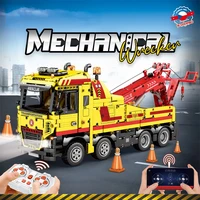 1794PCS Wrecker TECHNICAL RC Car Building Blocks Rescue Truck STEM Engineering Remote Control Car Model Bricks Kids Toys Gifts 1