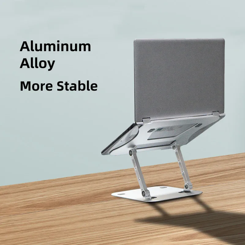 Description Picture 3 of itemMUMUCC Laptop Stand Adjustable Aluminum Alloy Notebook Stand Compatible with 10-17 Inch Laptop Portable Fold Laptop Holder
