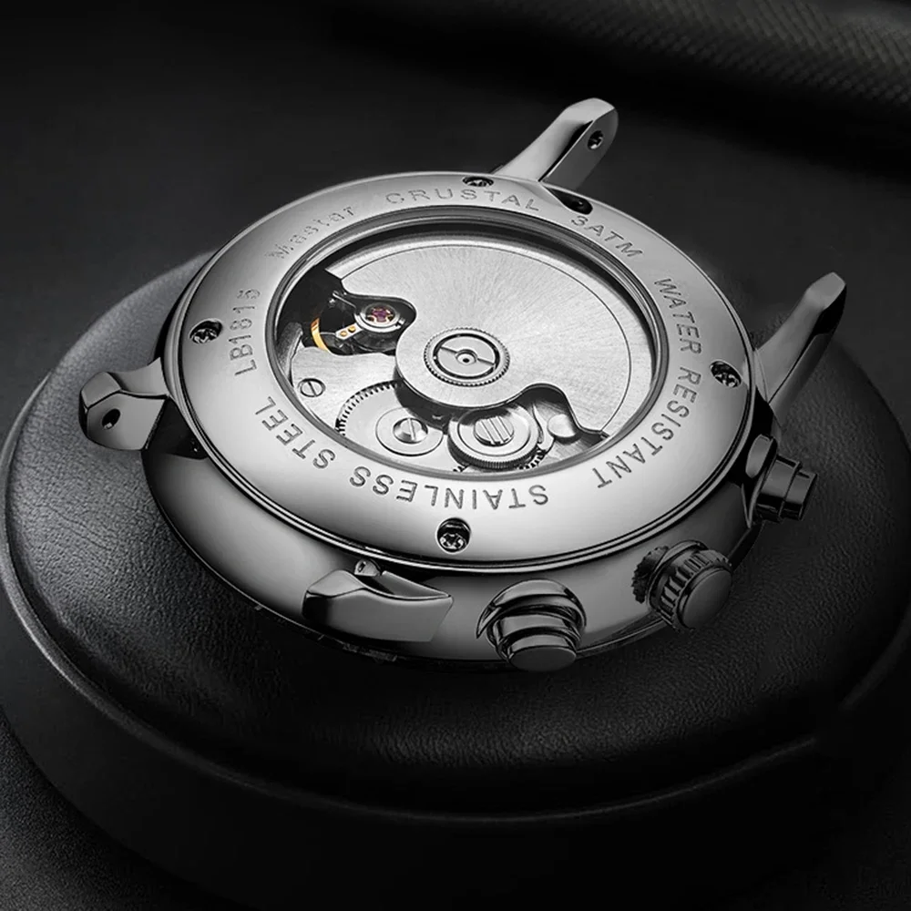 Mens Fashion Mechanical Watches Business Automatic Wristwatch Stainless Steel Luminous Designer Clock Reojes De Hombre New 2023 - 5