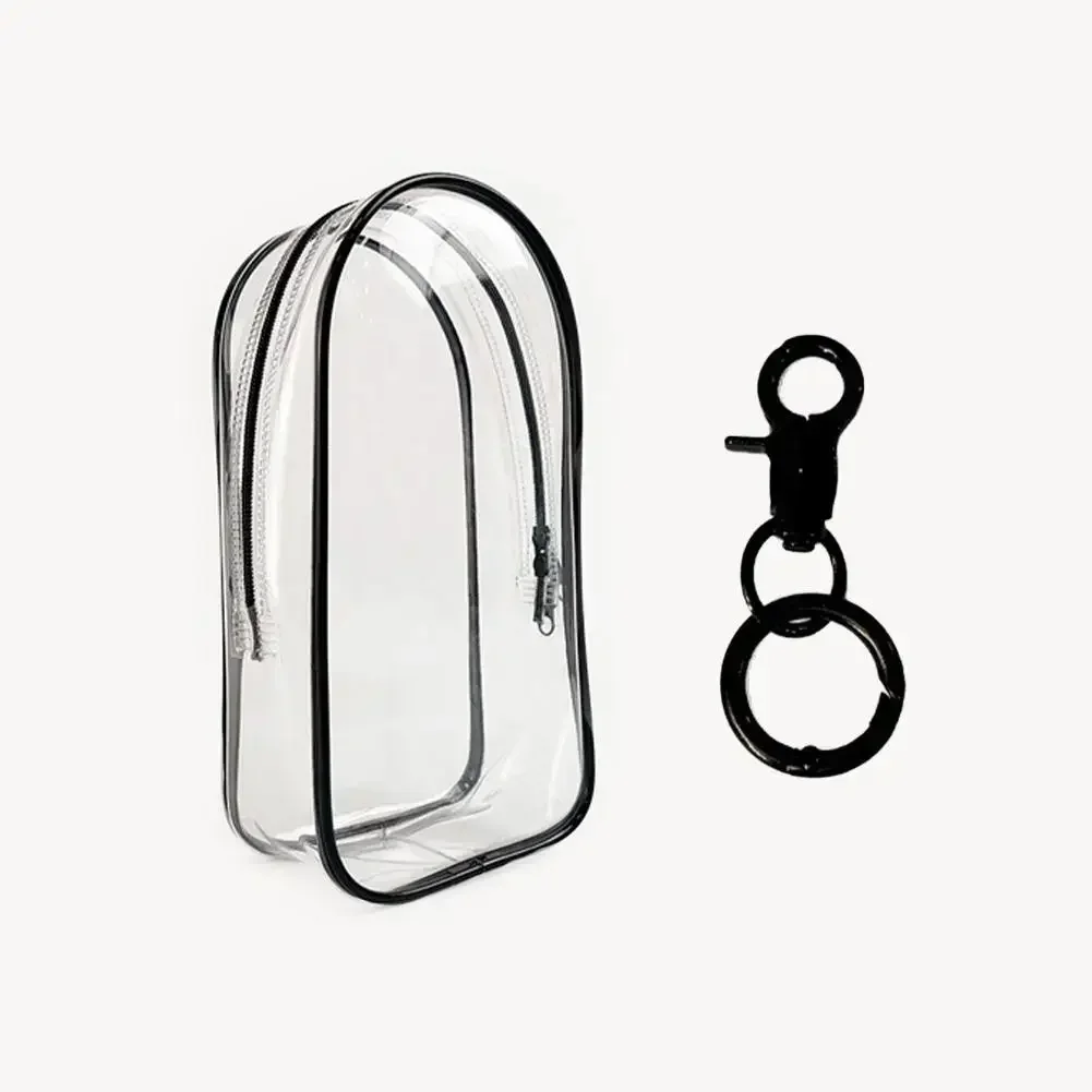 Vibrant Clear Protective Organizer Box with Keychain