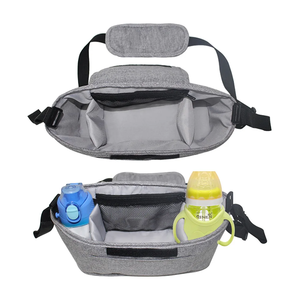 Baby Stroller Hanging Bag Storage Bag Multifunctional Bottle Water Cup Holder Pram Travel Organizer