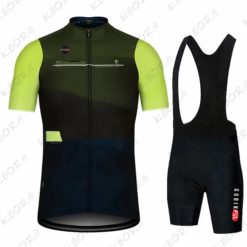 Gobikful Cycling Jersey Set Summer Wear Mountain Bike Clothes Bicycle Clothing MTB Bike Cycling Clothing Suit Sports