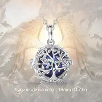 Eudora Collier Bola de Grossesse Necklace 18MM Ball Tree of Life Angel Caller Musical Bell Pendant DIY Jewelry for Pregnant Wome 2