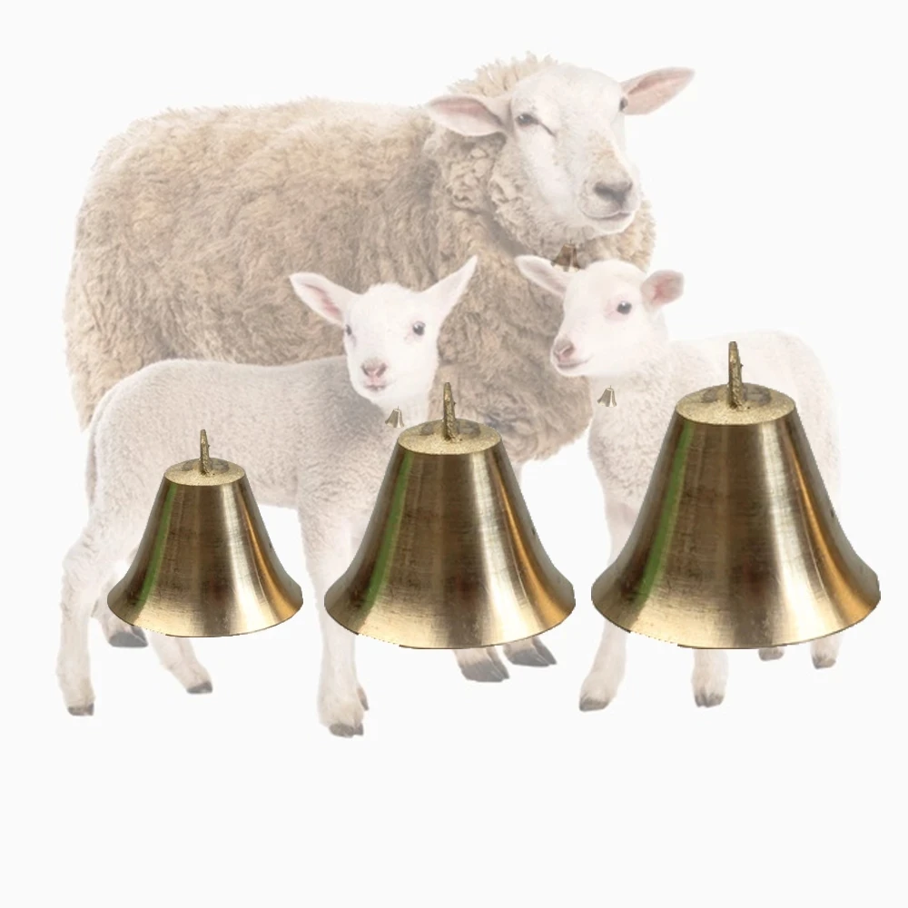 1Pc Thickened Cow Horse Sheep Grazing Copper Bells Large Cattle Sheep Antique Bells Animal Pet Prevent The Loss Zinc Alloy animal bells,copper bells,vintage jingle bells