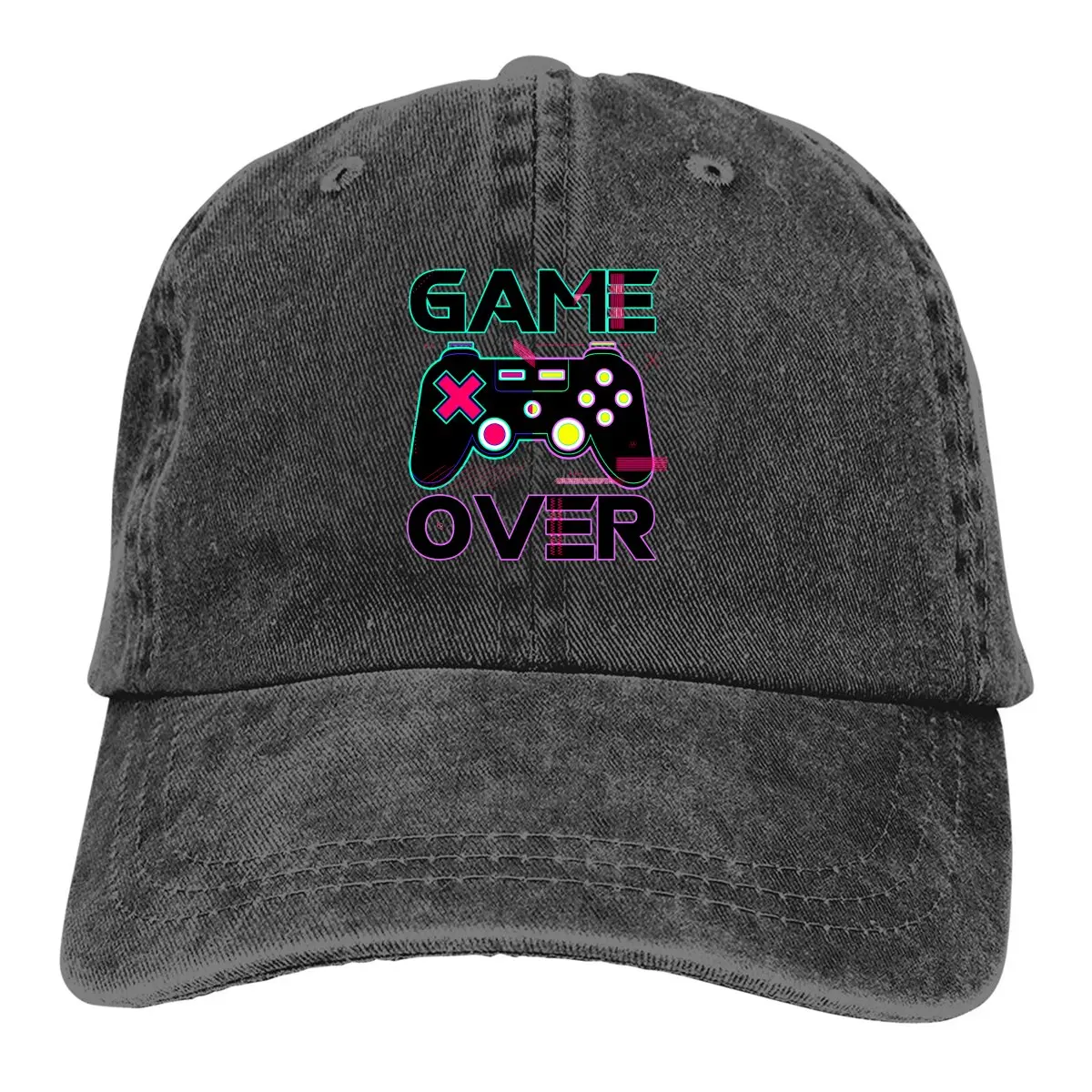 

Game Over Baseball Cap Men Hats Women Visor Protection Snapback Gamer Gaming Controller Caps