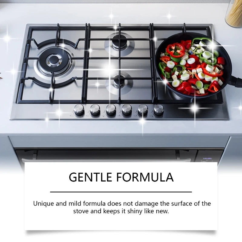 E15D Efficient 100ml Kitchen Stove Polish Cleaner for Removing Grease and