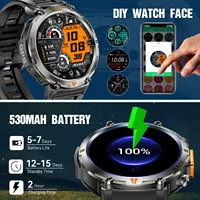EIGIIS KE3 2025 New Bluetooth Call smartwatch for men Full Touch Screen With Health Monitor heart rate Flashlight Smart watch 5