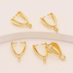 Gold Silver Pendant Clip for DIY Handmade Jewelry Accessories (Gold)