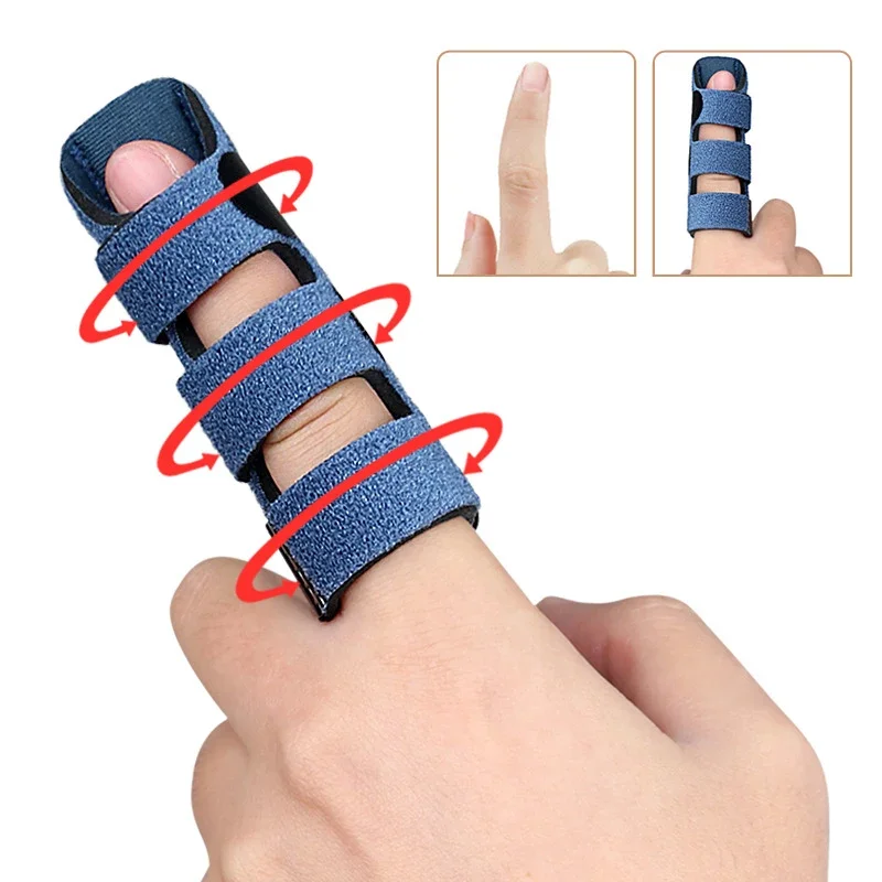 Finger Splint Pain Relief Trigger Finger Fixing Splint Straighten Brace Adjustable Sprain Dislocation Fracture Finger Splint Corrector Support