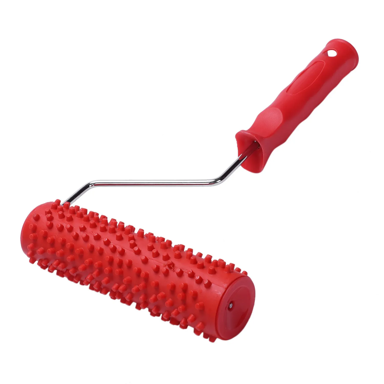 7inch Embossed Raindrop Painting Roller with Plastic Handle for Wall Decoration 2