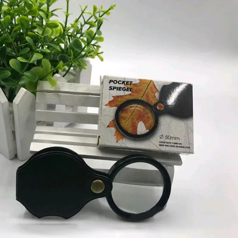 10x Zakvergrootglas Met LED Licht - Dubbellaagse Lenzen, Opvouwbaar Mini Loep Met Sleutelhanger Voor Lezen En Inspectie