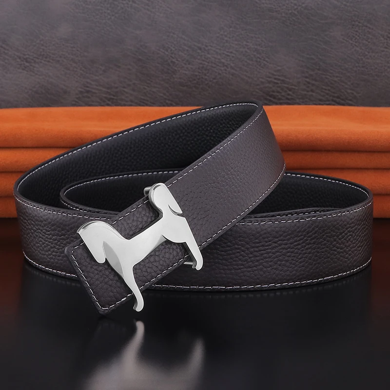 Coffee Silver buckle