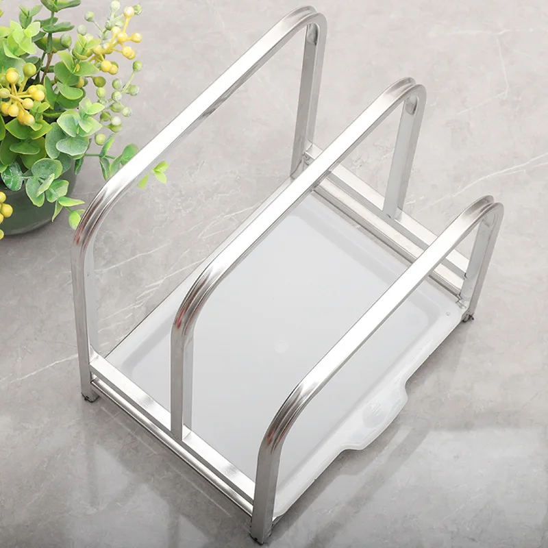 

Extra-thick stainless steel cutting board placement rack, knife holder, chop plate shelf, countertop, vegetable pier, knife hold