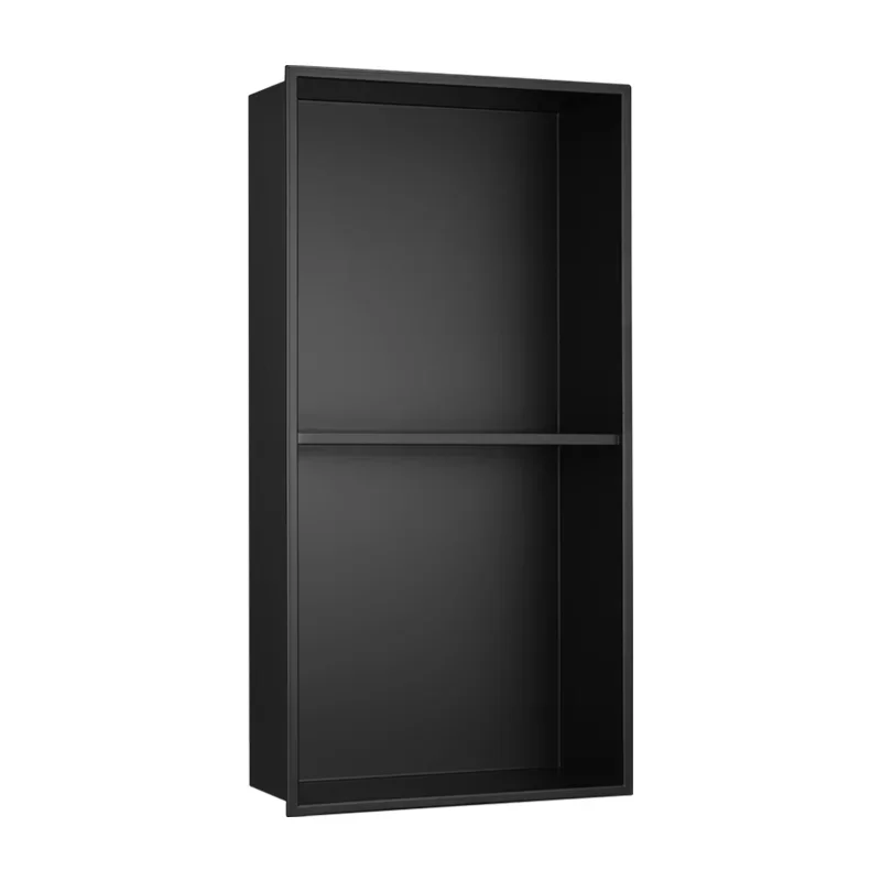 Stainless steel niche bathroom bathroom shower room titanium alloy finished product embedded metal niche cabinet rack