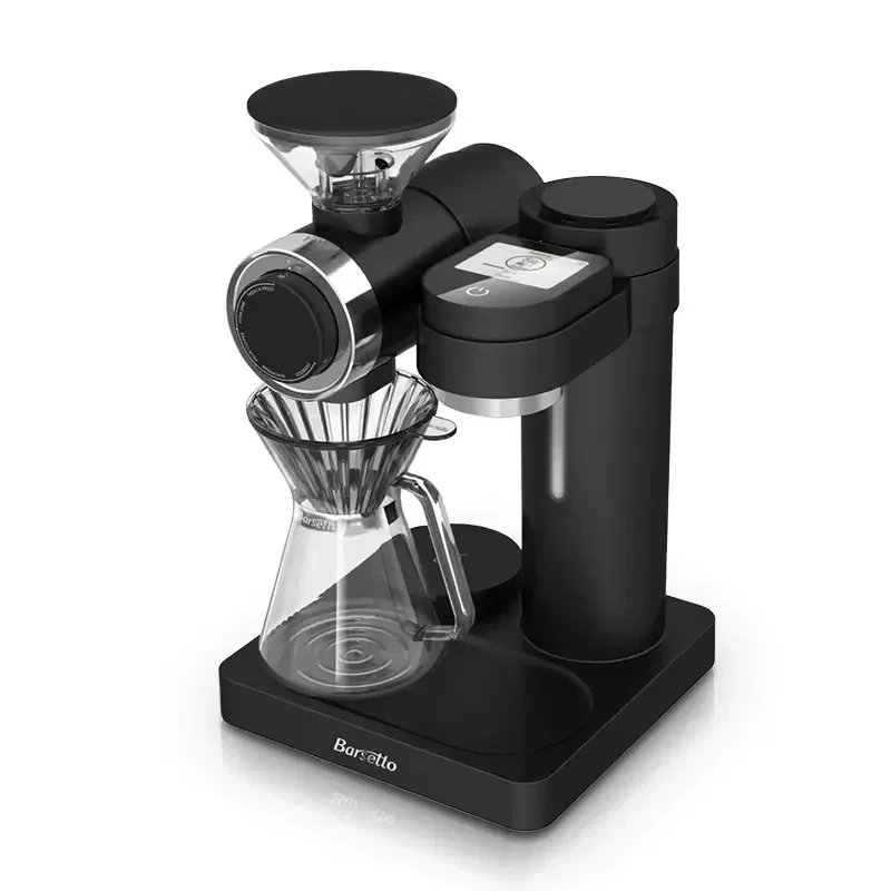 Barsetto O2 Smart Pour-over Coffee Machine Fast Heating Built-In Grinder 50 Step Grind Automatic Barista Mode Descaling Function automatic start stop of start stop treasure default closermemory mode installation without damage forpeugeot 208 308 408 508