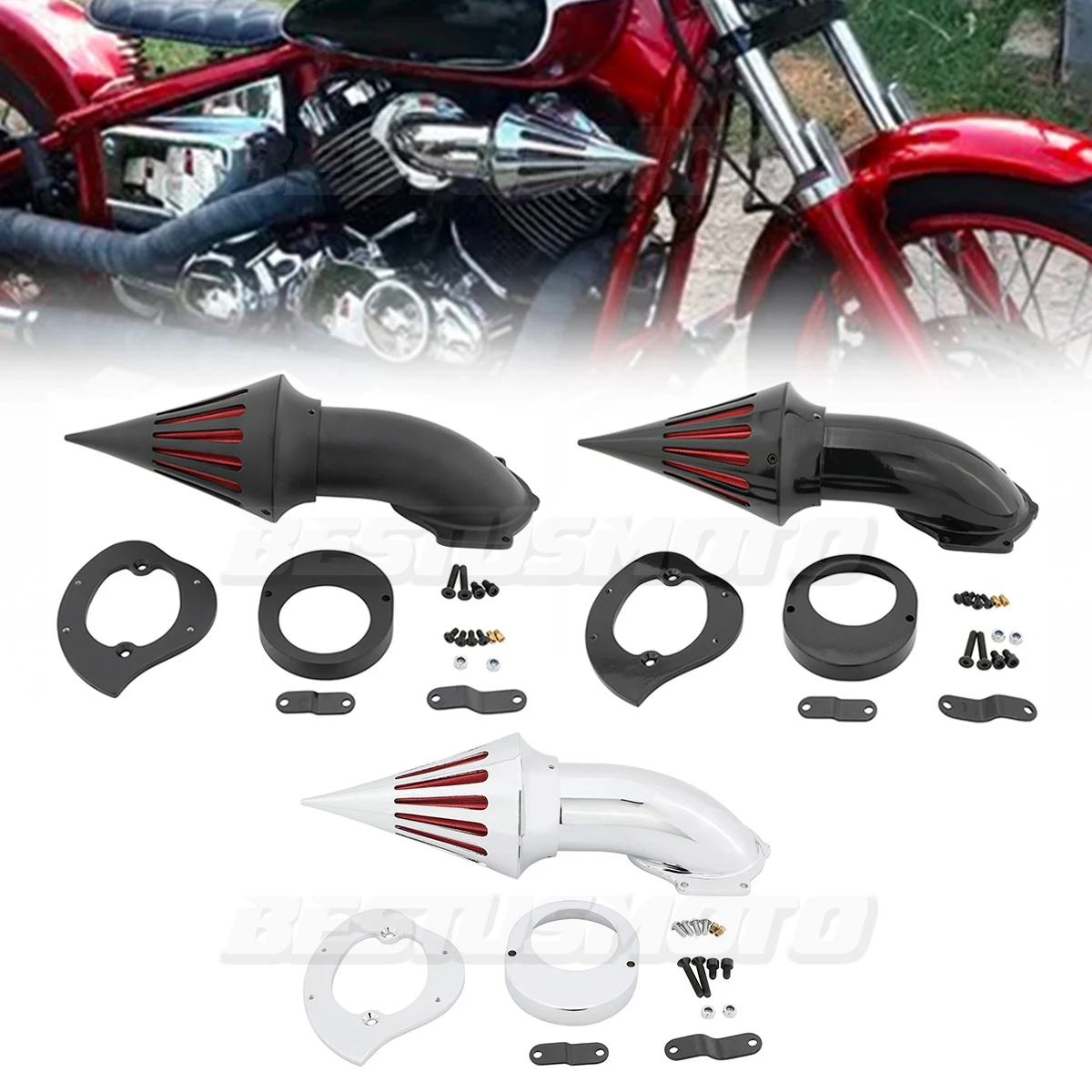 HTTMT Kits De Limpiador De Aire Negro Para Vstar Ecuador