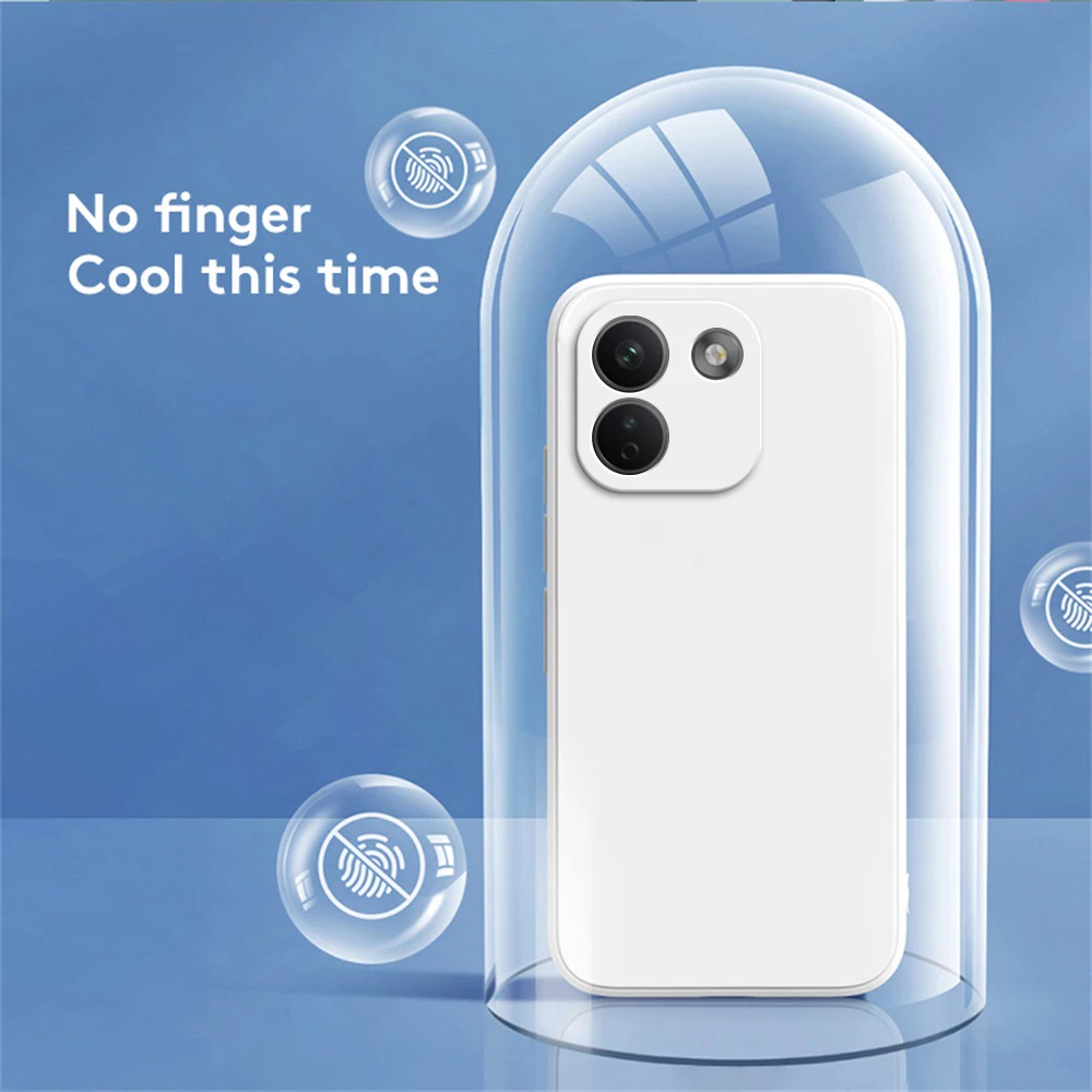 Premium Liquid Silicone Soft Back Phone Case - Simple and Elegant Design