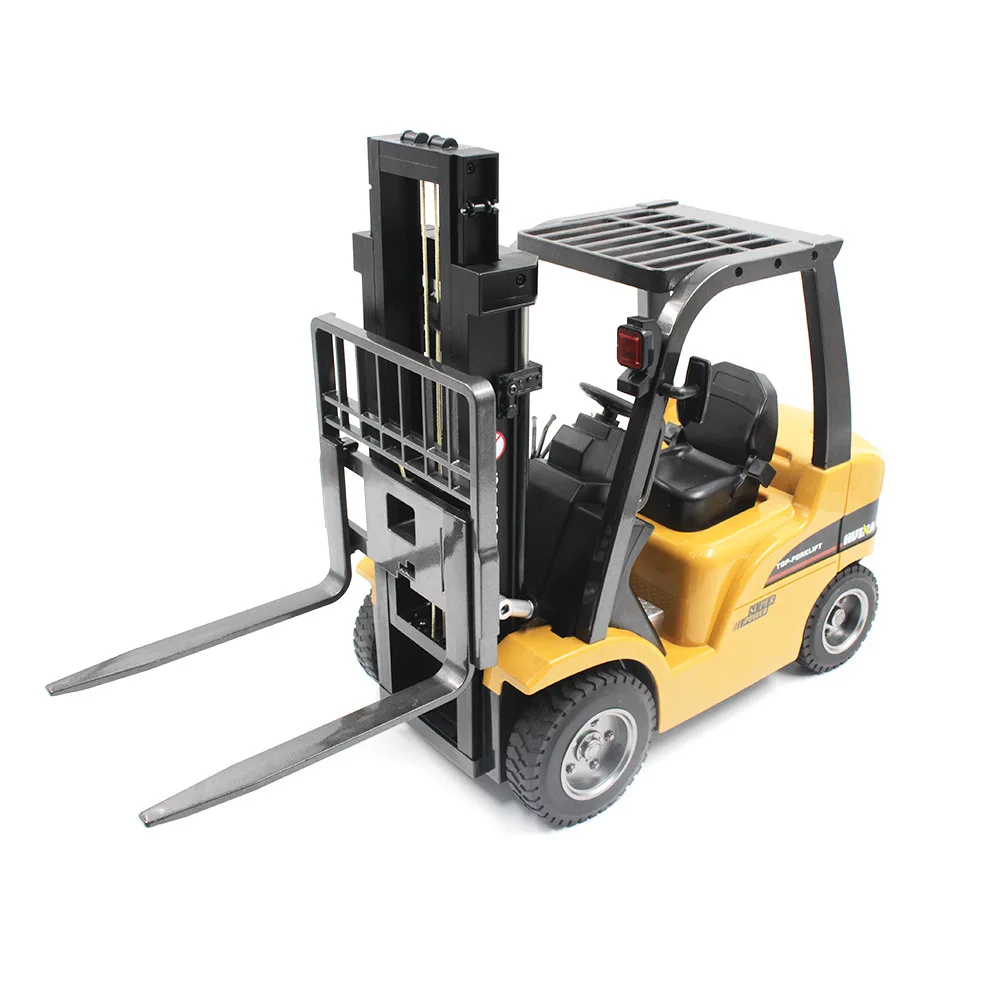 1:10 Huina 1577 8-channel Remote Control Forklift Excavator Alloy Version 2.4G Wireless Large Remote Control Engineering Car Toy 3