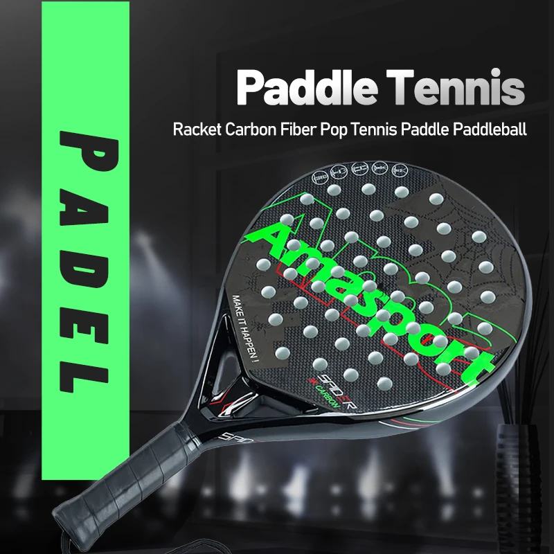 Original Padel Racket Carbon Fiber 3K Paddle Shovel Paddleball Racket