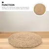 20/30cm Japanese Style Natural Straw Round Pouf Tatami Cushion Rattan Yoga Cushion Woven Sitting Seat Cushion 5
