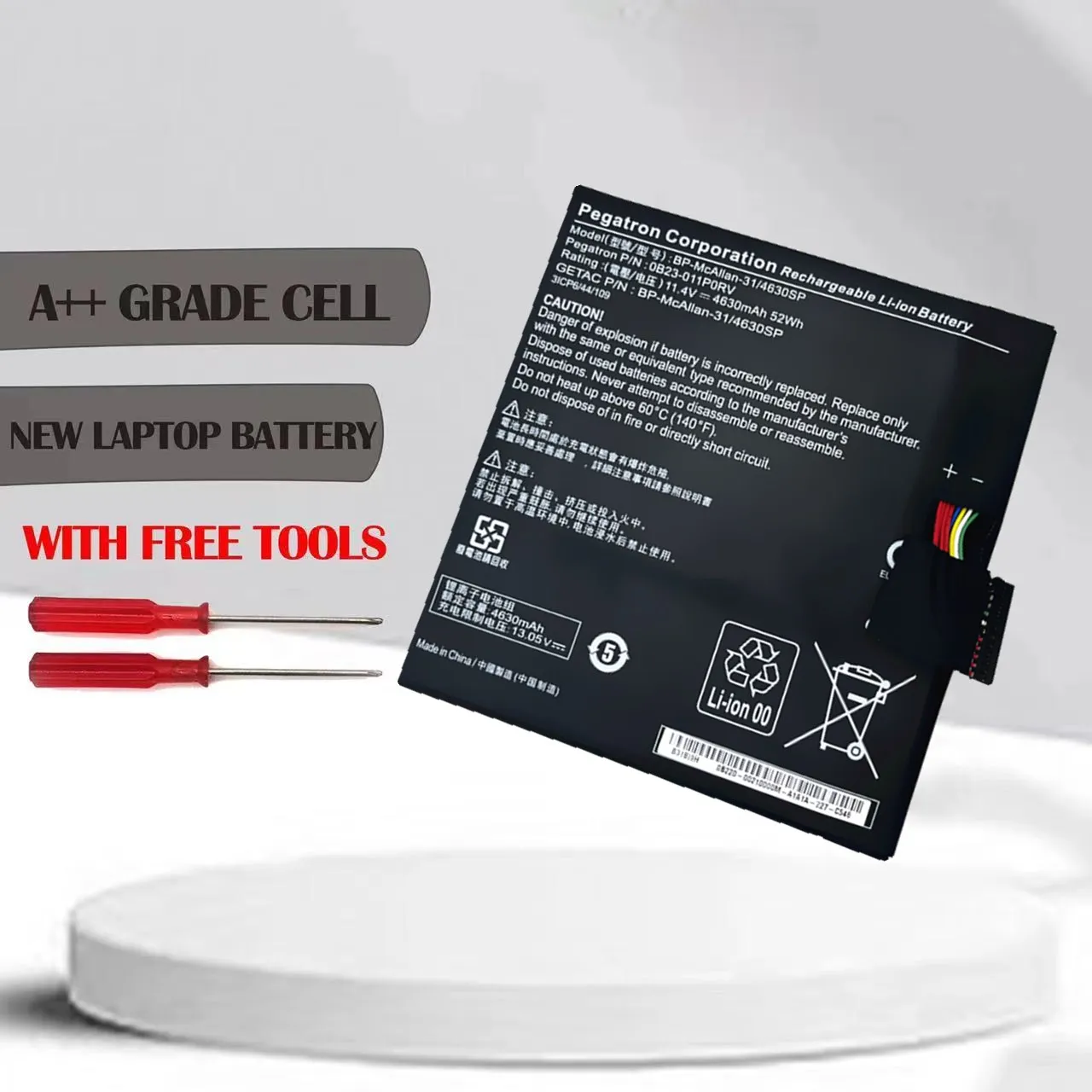 

Подлинная фотобатарея 0B23-011P0RV для ноутбука Getac 3ICP6/44/109 Series Tablet WACOM MobileStudio Pro