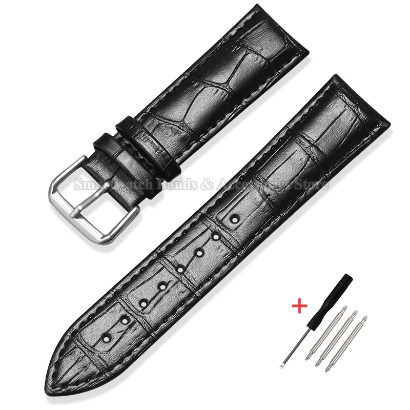 Calfskin Leather Strap with Slub Pattern - Universal Wristband in Multiple Sizes
