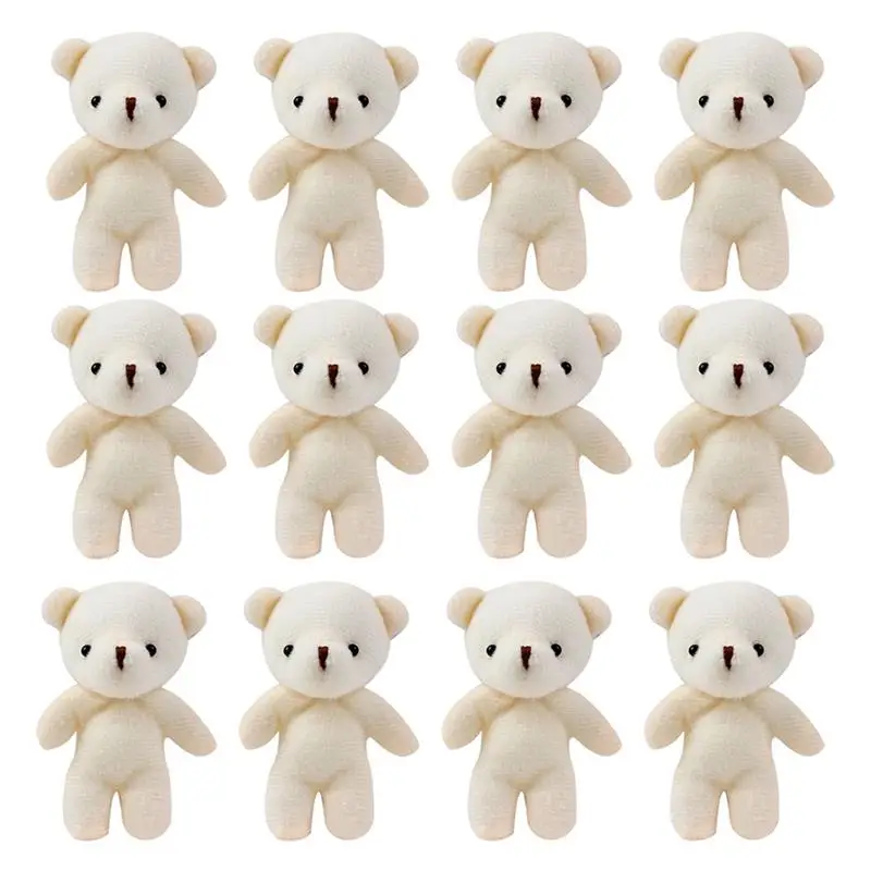 

12/18Pcs Decorative Bear Figurines Adorable Tiny Bears Multi-Function Bear Decors Adorable Tiny Bears Decor Baby Stuffed Lovely