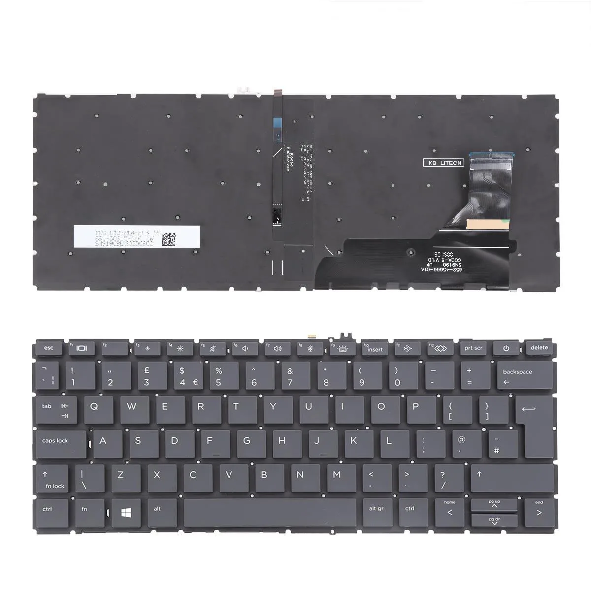 Nuova Tastiera Uk Big Enter Per Hp Elitebook 735 G7 830 G7 Con Retroilluminazione