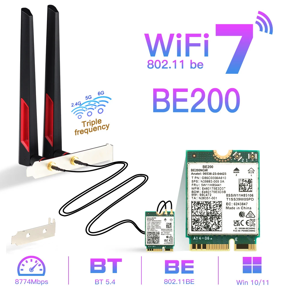 Wifi7paraintelbe200placaderedesemfiobluetooth5.4wifibe200ngwngffadaptador802.11ax2.4g/5g/6ghzparawin10/11pc-AliExpress7