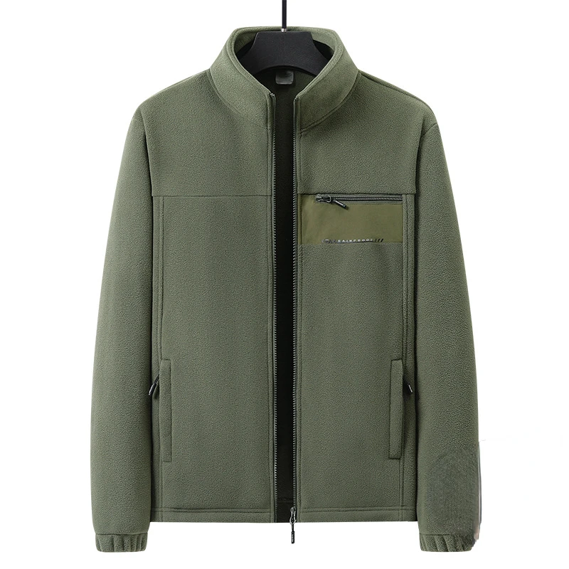 Jacket for Men's 2023 Polar Fleece Coat Man Winter Padded Coat Outdoor Jacket Warm Fleece Sweater