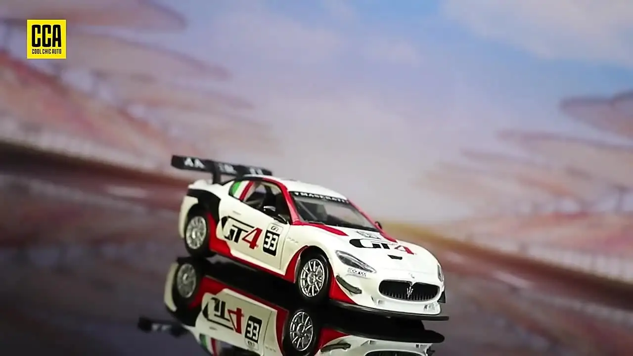 ミニカー Maserati MC GT4  1 of 1,584 pcs 1:44 Scale: CCA Maserati Gran Turismo GT4 Diecast Alloy