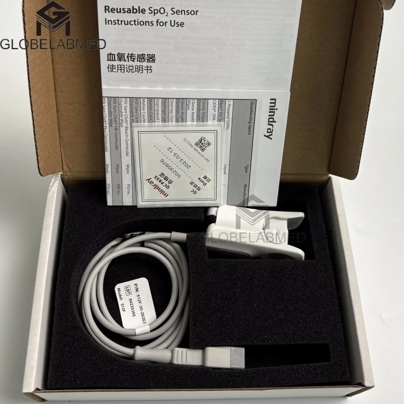 

Оригинальный многоразовый датчик насыщения крови кислородом 1,1 м для взрослых, зажим на палец, датчик SpO2 Mindray 512F для 512F Mindray