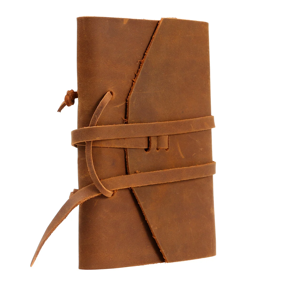 

Classic Notebook Antique Diary Journal With Handmade Binding Rope For Gift Hand Strapped Notebook (Brown)