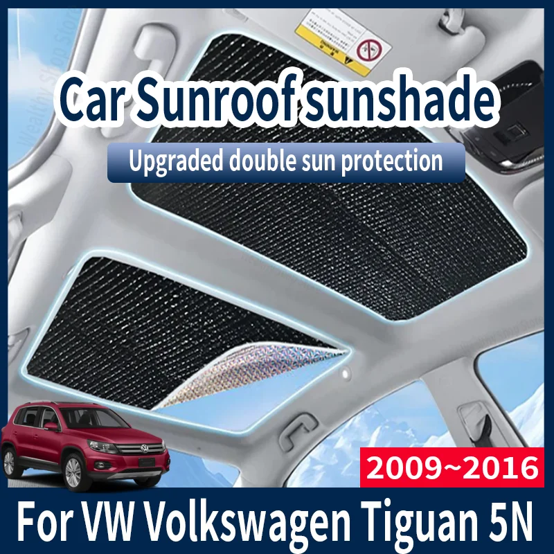 Car Sunshade Windshield Sunshade Windshield Sun Shade Car Sun Shades Cover For VW Volkswagen Tiguan 5N 2009~ 2014 Auto Sunroof Sunshade Protector Anti-UV Heat Isolate Accessories