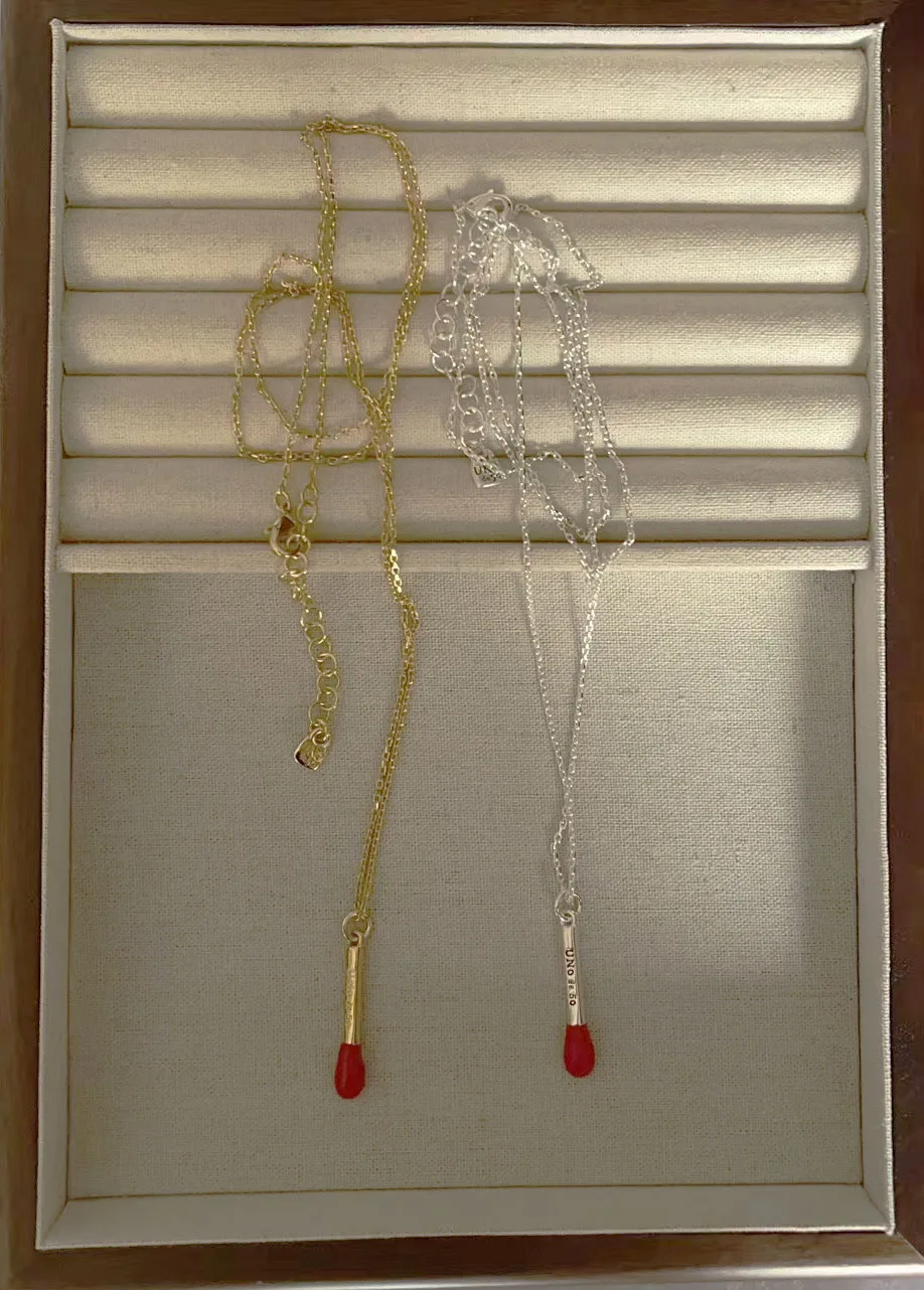 YS 2023 UNOde50 European and American New Product Hot Selling Exquisite Match Shape Necklace Women's Romantic Jewelry Gift Bag