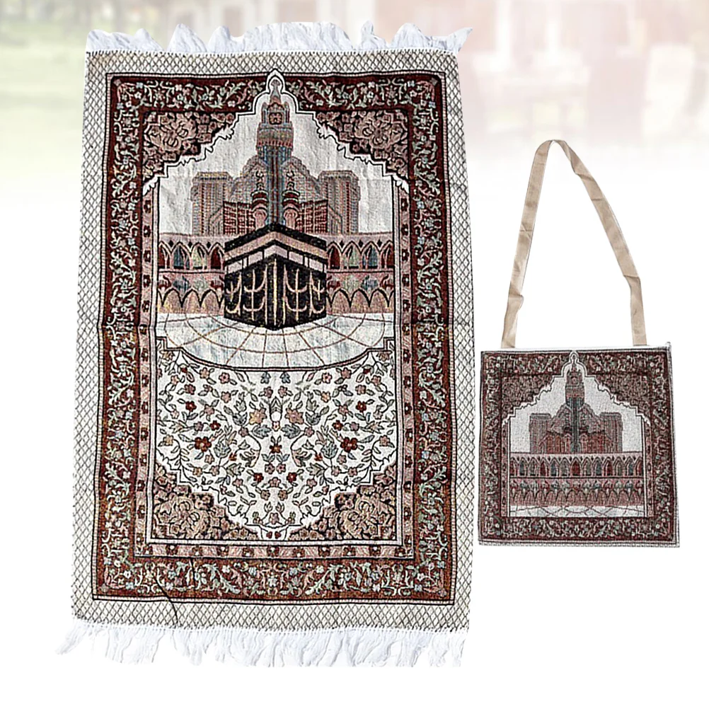 

Pilgrimage Blanket Finished Product Islamic Prayer Rug Mat Cotton Carpet Muslim