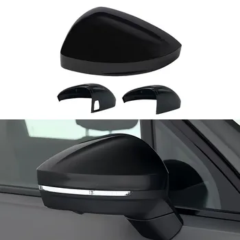 Per VW Touareg 2019 2020 2021 2022 2023 2024 Auto Sinistra Destra Vernice Nera Copertura Dello Specchio Retrovisore Ala Specchio Borsette Cap