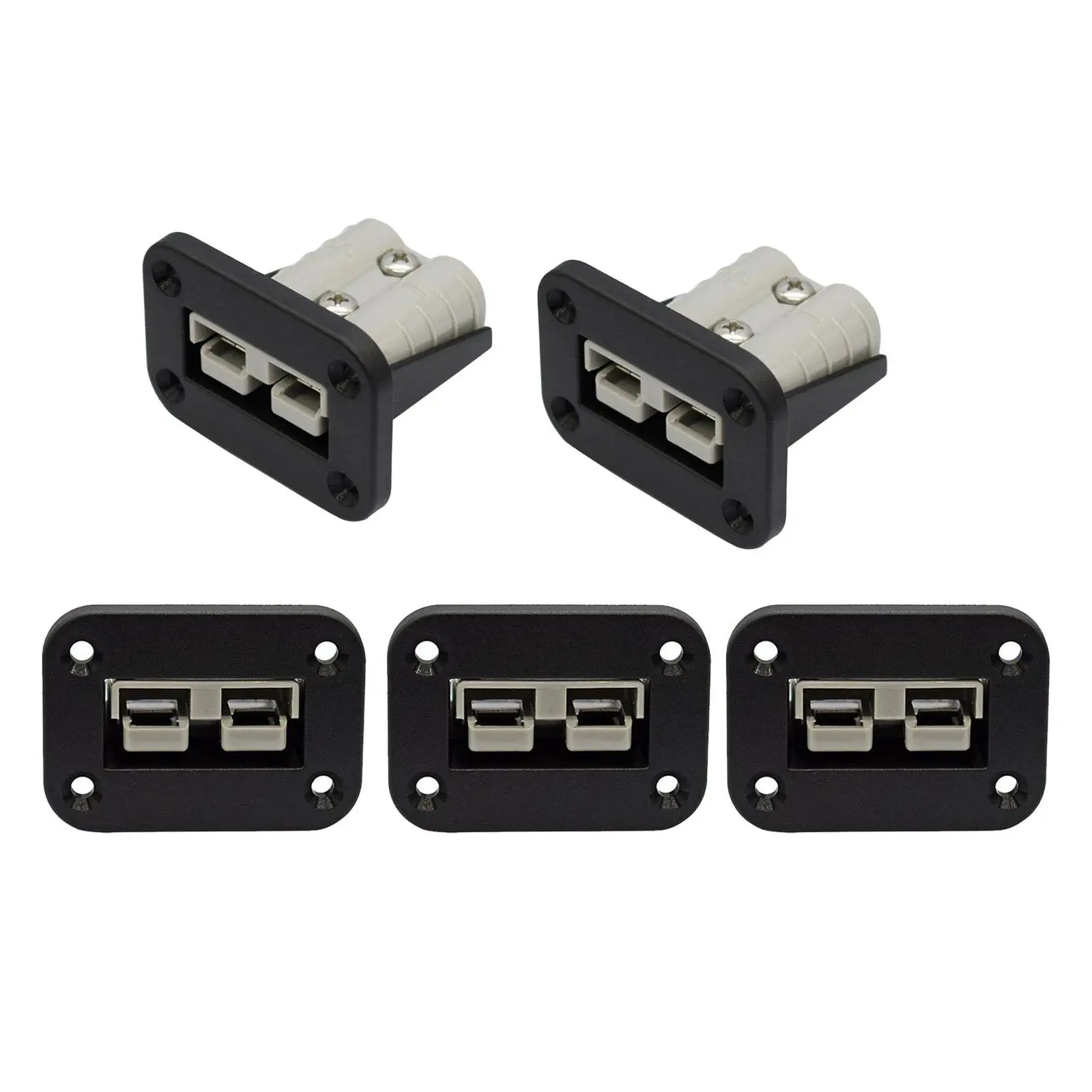 5x 50A Plug Mounting Bracket Panel Cover DC 12V-24V for